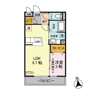 CityPall24【2階】の間取り