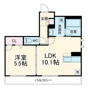 アヴェニール【1階】の間取り
