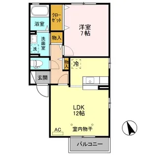 パレット A【2階】の間取り