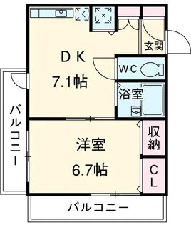 リバティ・ヒル【601号室】の間取り