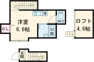 アイコート自由が丘【2階】の間取り