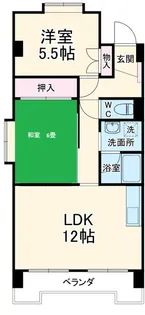 ローレル豊前【5階】の間取り