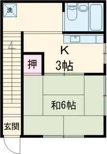 石井荘【2階】の間取り