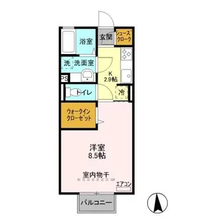 グレース ラパン【2階】の間取り