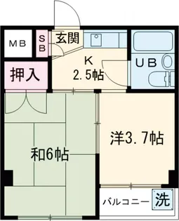 CASA戸越公園【2階】の間取り