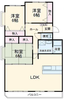 アリーグ石川【2階】の間取り