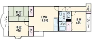 ダイアパレス喜多山【203号室】の間取り