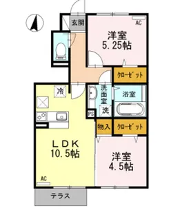 メープルハウス【1階】の間取り