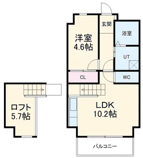 グランフォート新瑞橋【302号室】の間取り