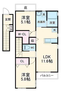 タマテラス【2階】の間取り
