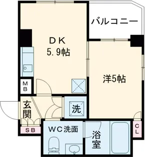 エスコートノヴェル用賀【2階】の間取り