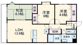 ジュイール鵜ノ森 東棟【107号室】の間取り