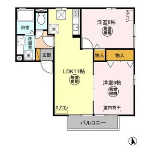 シュプルース【1階】の間取り