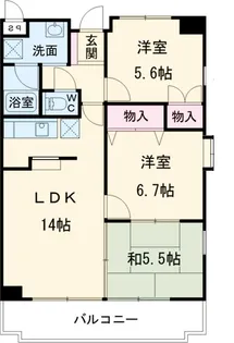 アトラクトマンショントムロ【4階】の間取り