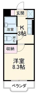 テクトピア秦野【1階】の間取り