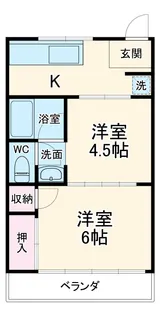 コーポITO【2F?2号室】の間取り