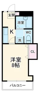 フローラルTokuzumi【102号室】の間取り