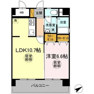 エミネンス大町【3階】の間取り