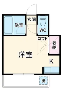 カサフローラ吉野【201号室】の間取り