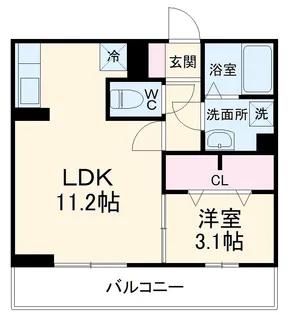 クレール【2階】の間取り