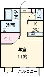 Add Wistaria2【2階】の間取り