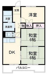 成瀬ハイツⅡ【402号室】の間取り