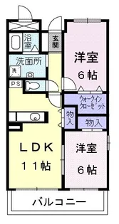 アビタシオンピーノ【6階】の間取り