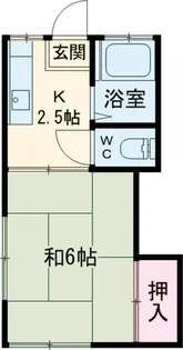 メゾン中田【201号室】の間取り