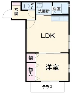 ファインタイム枇杷【103号室】の間取り