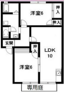エントピアAMANO【102号室】の間取り