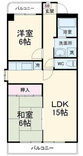 アリスⅡ新瑞【2A号室】の間取り