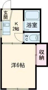 メゾンフォンテーヌB【1階】の間取り