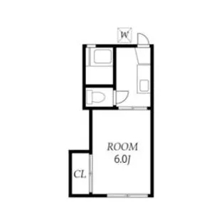 メゾンフォンテーヌC【2階】の間取り