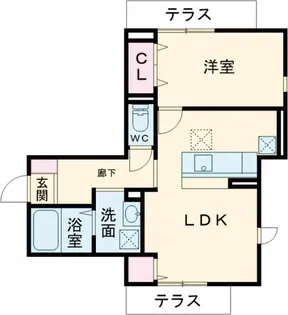 フロリナパーク【1階】の間取り