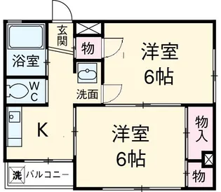 第2アンビルマンション【3階】の間取り