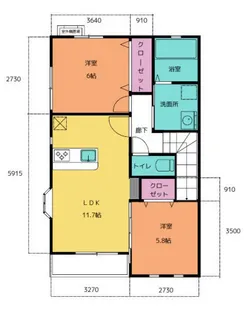 グローリアス・フェアリー【203号室】の間取り