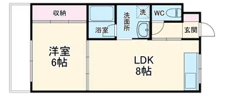 第39オーシャンハイツ【205号室】の間取り