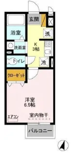 チューリップハイツ【203号室】の間取り