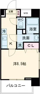 ルトゥール小岩北【8階】の間取り