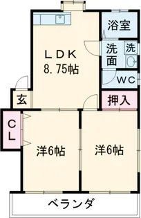 第2メゾン西川【2階】の間取り