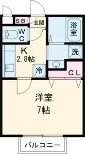 クロスコート町田C棟【2階】の間取り