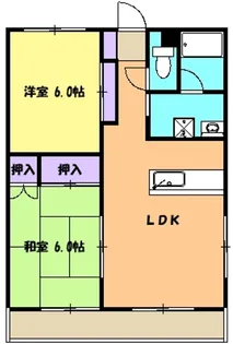 カインドネスナカヤド【1階】の間取り