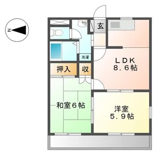 湘南アクシスⅢ【2階】の間取り