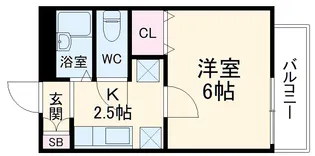 フォーブル名光【1階】の間取り