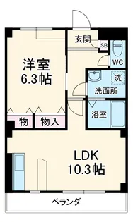 パークガーデン西神の倉Ⅱ【108号室】の間取り