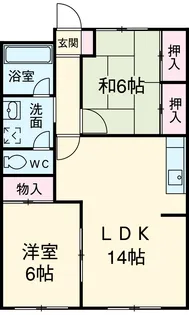 第一メゾン春日野【201号室】の間取り