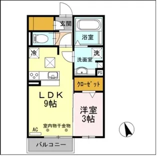 グリーンティア【1階】の間取り