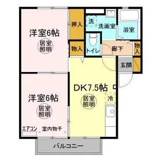 コンフォール B棟【1階】の間取り