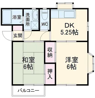 ハイツベルマーレⅢ【2階】の間取り