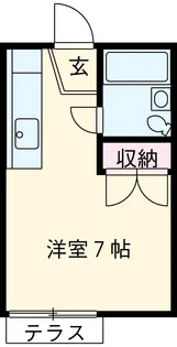 コーポ山下【201号室】の間取り